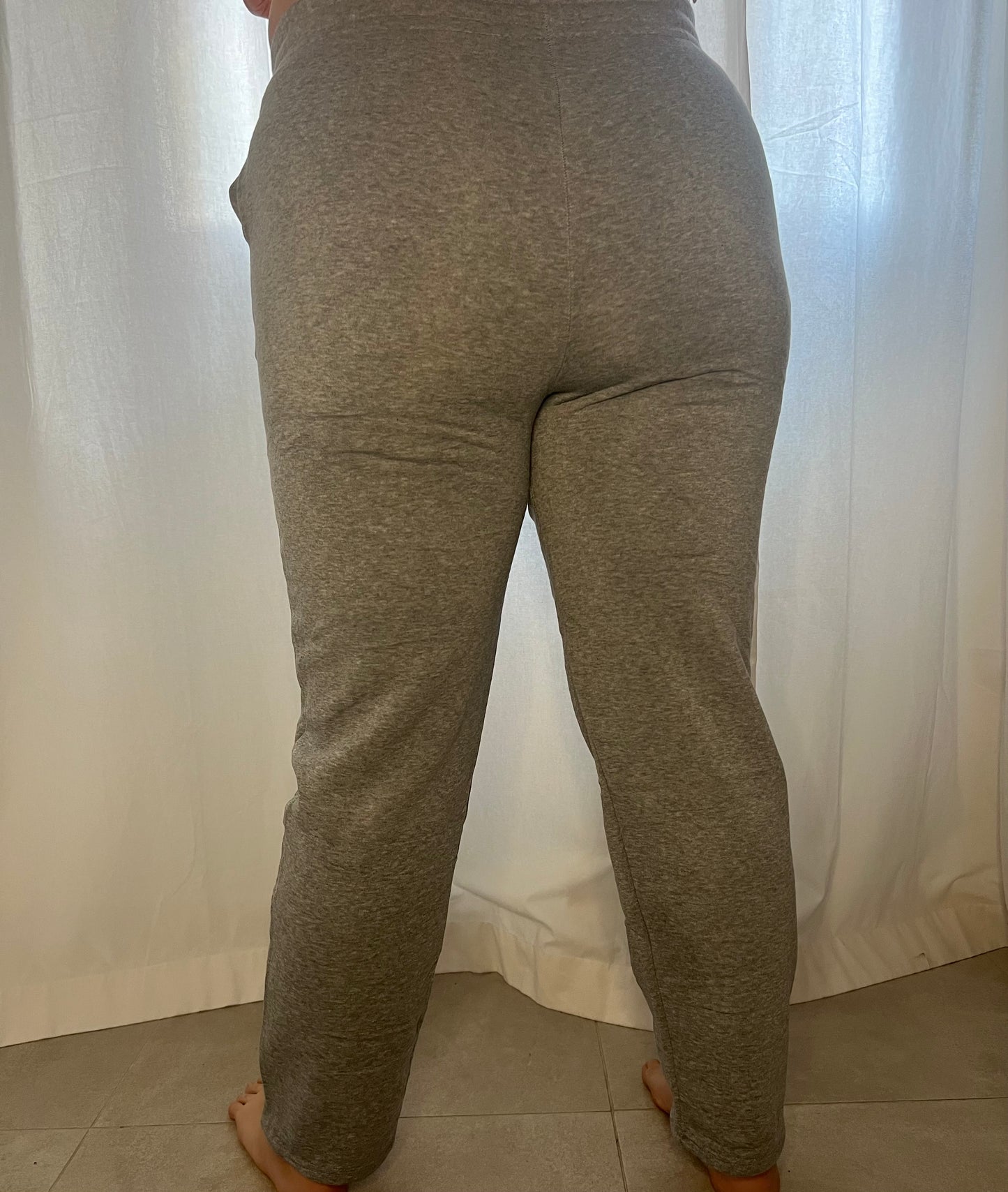 Pantalón de chándal gris claro