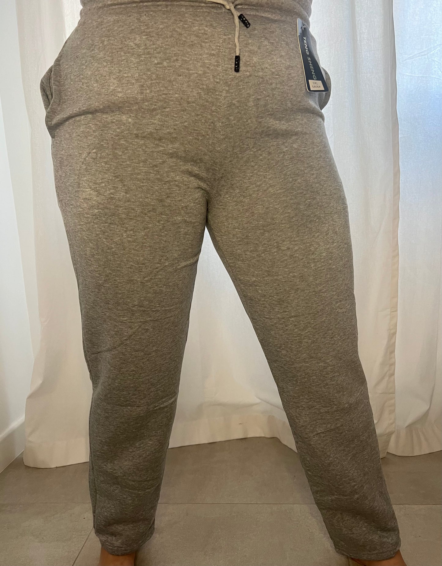 Pantalón de chándal gris claro