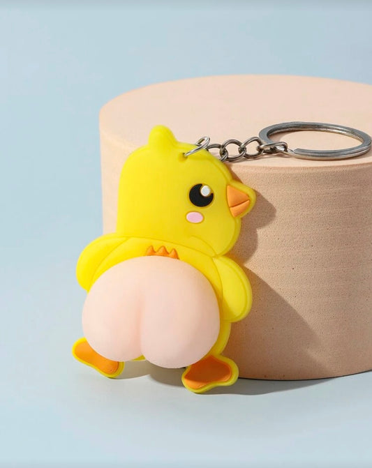 Llavero Pollito Culo Blandito.